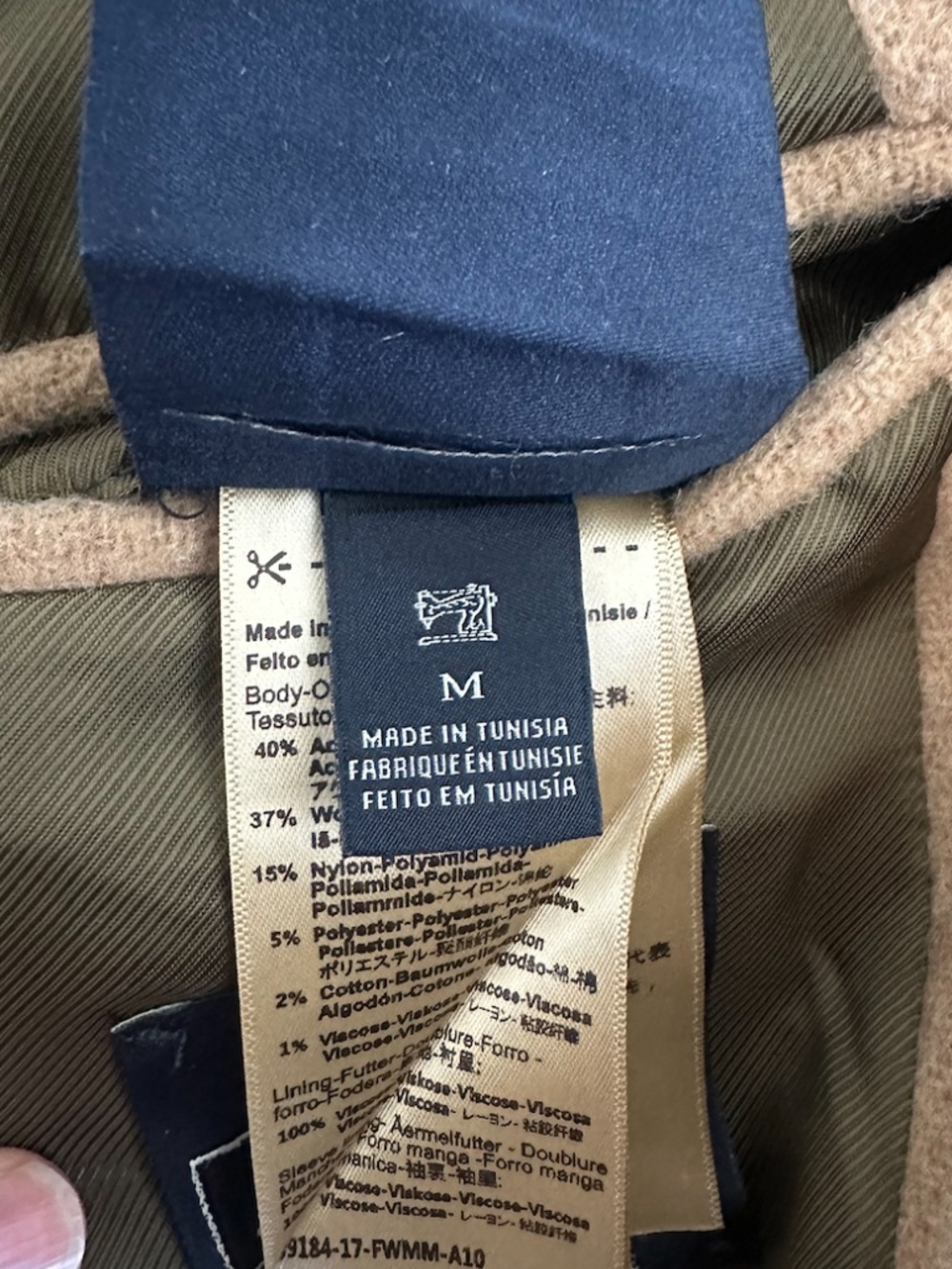 BRAND NEW Scotch & Soda Men’s Camel Double-Breasted Coat – Size Medium - Picture 10 of 10